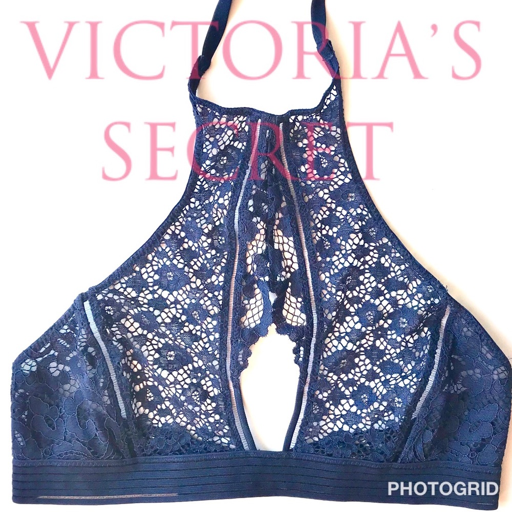 NWOT VS (not PINK) navy bralette, M